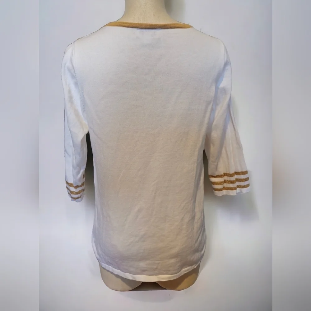 Quacker Factory Women's Anchor Top [M] - Picture 2 of 3